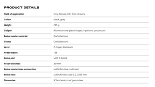 Magura MT5 4 pistones completo y nuevo