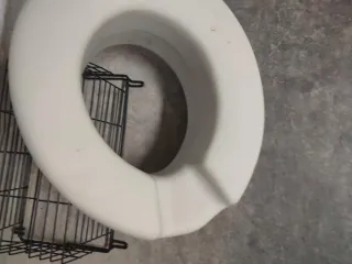 Elevador WC Beige/Blanco Plástico