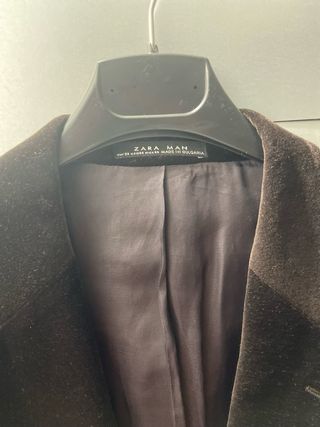 Americana Zara Marrón Hombre