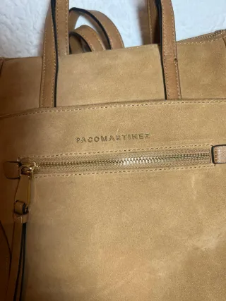 Bolso Mochila Paco Martinez Beige/Marrón