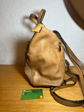 Bolso Mochila Paco Martinez Beige/Marrón