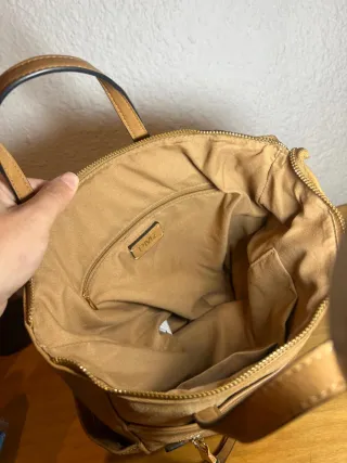 Bolso Mochila Paco Martinez Beige/Marrón