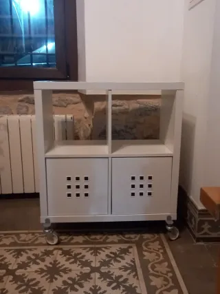 Mueble Almacenaje Ikea Blanco con Ruedas