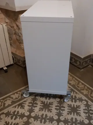 Mueble Almacenaje Ikea Blanco con Ruedas