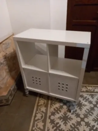 Mueble Almacenaje Ikea Blanco con Ruedas