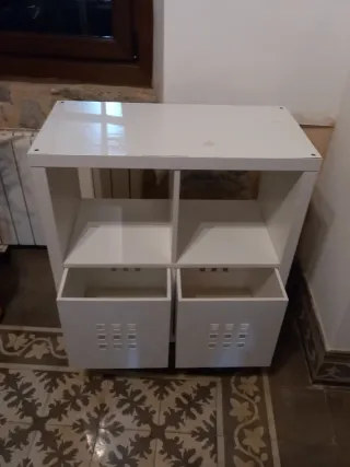 Mueble Almacenaje Ikea Blanco con Ruedas