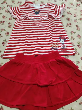 Lotto 9 pezzi abbigliamento bimba