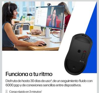 Ratón HP 700 Inalámbrico Recargable Negro