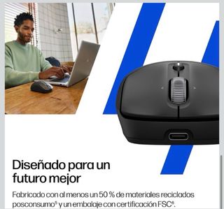 Ratón HP 700 Inalámbrico Recargable Negro