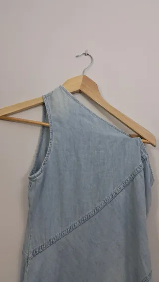 Vestido largo vaquero Zara