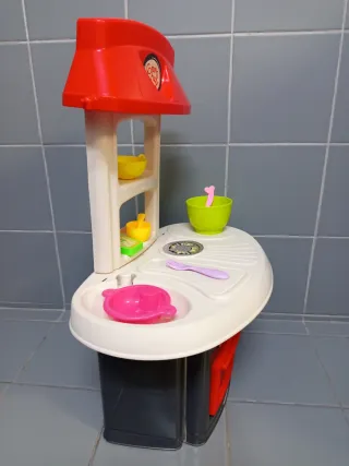 Cozinha de Brinquedo Vermelha e Branca