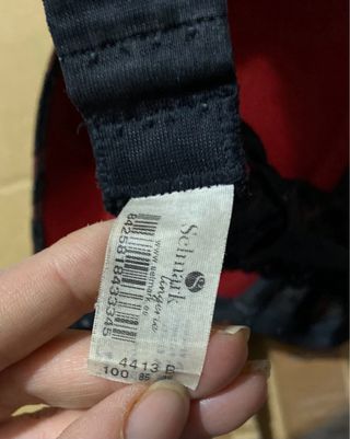 Sujetador Selmark Negro y Rojo