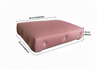 Lettino/Pouf Imbottito Rosa per Cani/Gatti cuccia