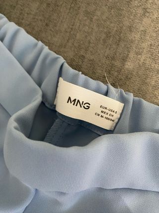 Pantalones Mango Mujer Azul