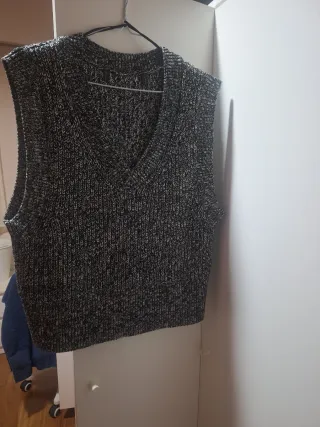 Chaleco de punto V-neck