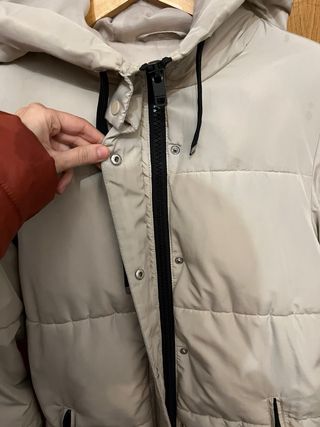 Abrigo acolchado gris talla XS