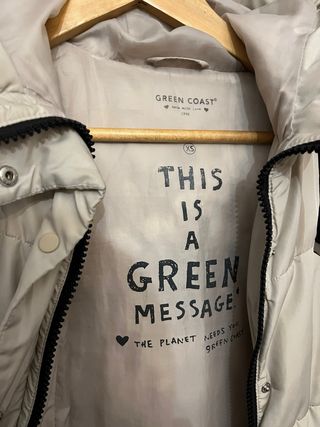 Abrigo acolchado gris talla XS