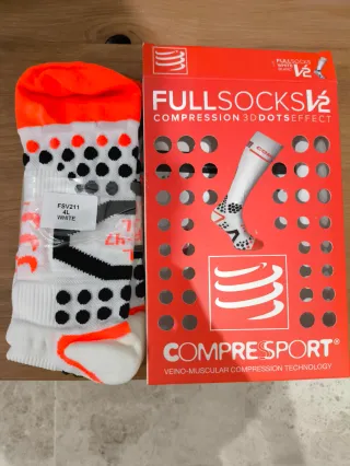 Calcetines Compressport Fullsocks V2 Talla 45