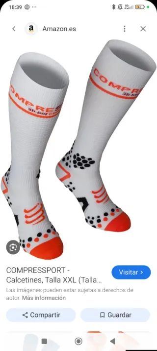 Calcetines Compressport Fullsocks V2 Talla 45