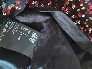 Vestido corto lentejuelas manga larga