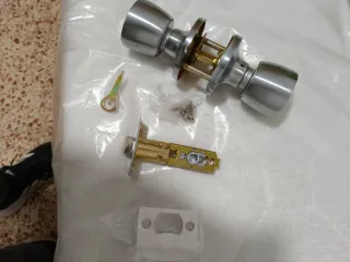 Juego Pomos Puerta cromo