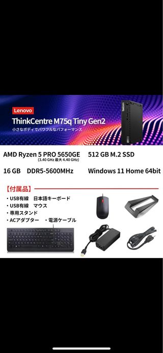 Lenovo ThinkCentre M75q Tiny Ordenador Sobremesa