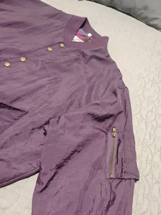 Chaqueta bomber vintage morada