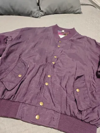 Chaqueta bomber vintage morada