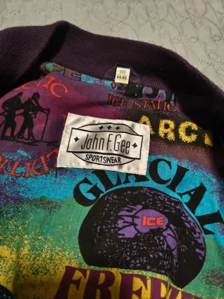 Chaqueta bomber vintage morada