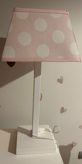 Lámpara de mesa infantil lunares