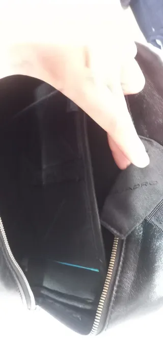 Zaino Piquadro Pelle Blu