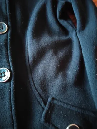 Cappottino donna nero con bottoni