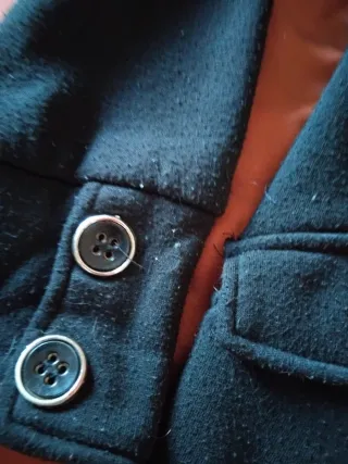 Cappottino donna nero con bottoni