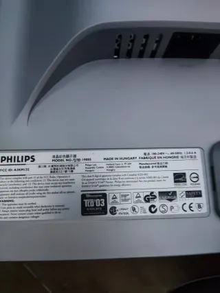 Monitor PC Philips Plata y Negro