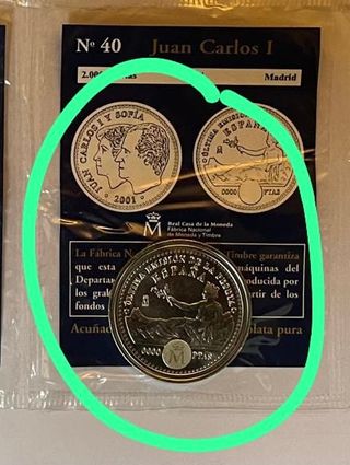 LOTE 9 MONEDAS COLECCIÓN REAL A PESETA RESERVADO