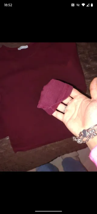 Maglia viola manica lunga