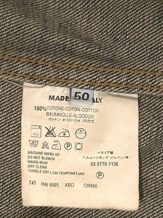 Cazadora Helmut Lang Vintage Dark Denim