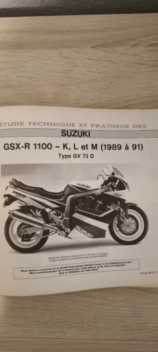 Revue Moto Technique Aprilia af1 Suzuki gsxr 1100