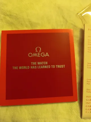 Omega Istruzioni e Garanzia Vintage