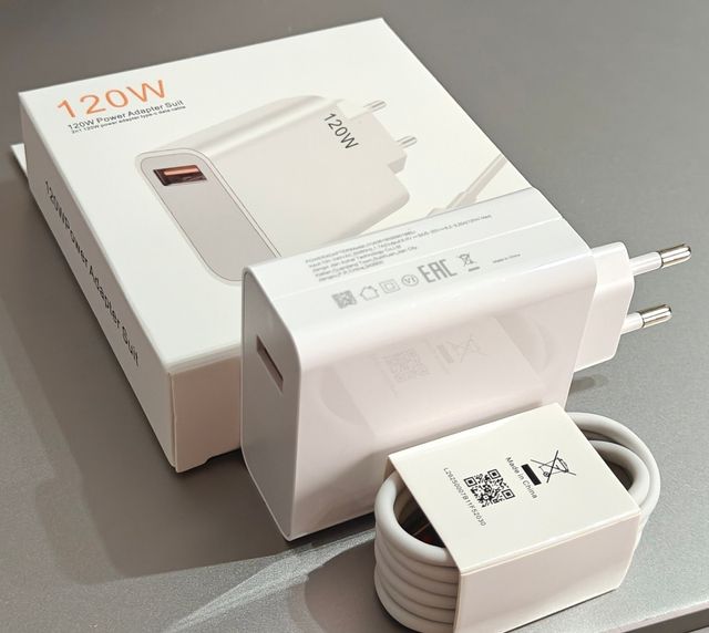 Cargador compatible Xiaomi POCO 120W y Cable USB C