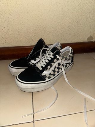 Zapatillas Vans Old Skool Cuadros Talla 39