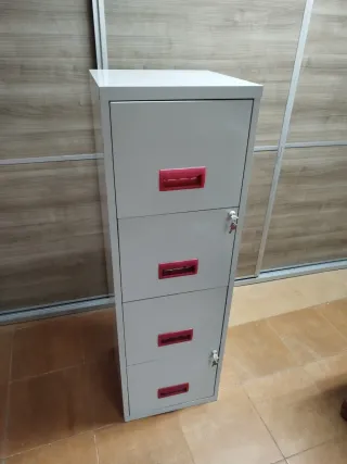 Archivador Metálico 4 Cajones Gris