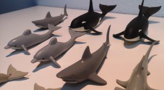 PLAYMOBIL LOTE ANIMALES MARINOS