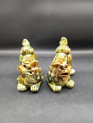 Figuras Dragones Foo Chinos Cerámica