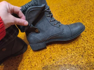 Botines grises talla 36