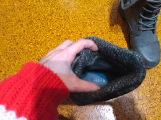 Botines grises talla 36