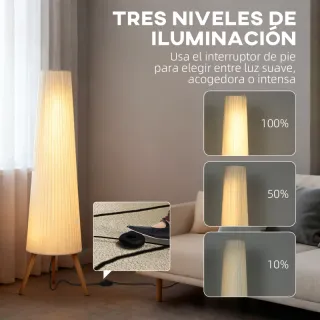 Lampada da terra HOMCOM