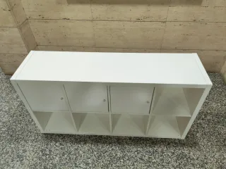 Estantería Kallax Ikea 3 puertas blanca