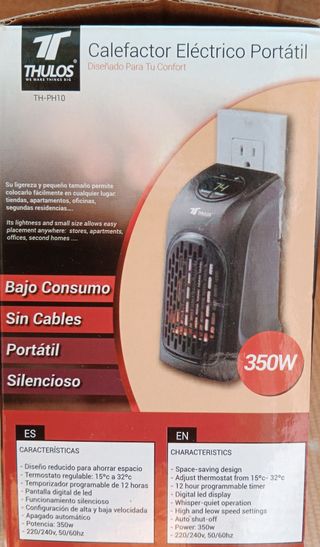 Calefactor Portátil Thulos TH-PH10 350W