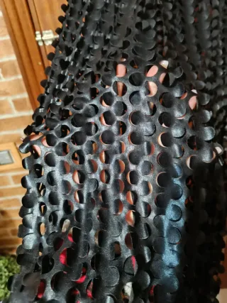 Vestido fiesta calado negro